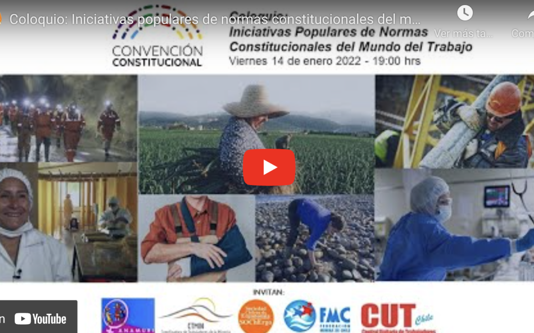 Coloquio Sochergo, FMC y CTMIN sobre Iniciativas Populares Constitucionales