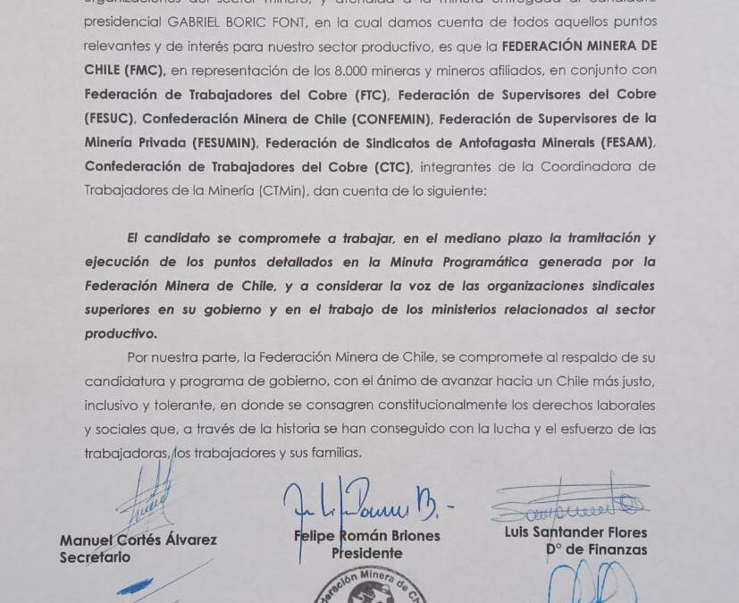CTMIN formaliza Mesa Técnica con Ministerio del Trabajo